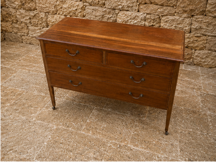 Antique Georgian Mahogany Chest of Drawers – Early Victorian English Chest
