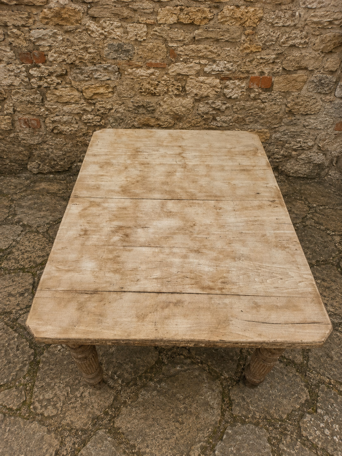 Antique Victorian Scrub Top Farmhouse Dining Table c.1880