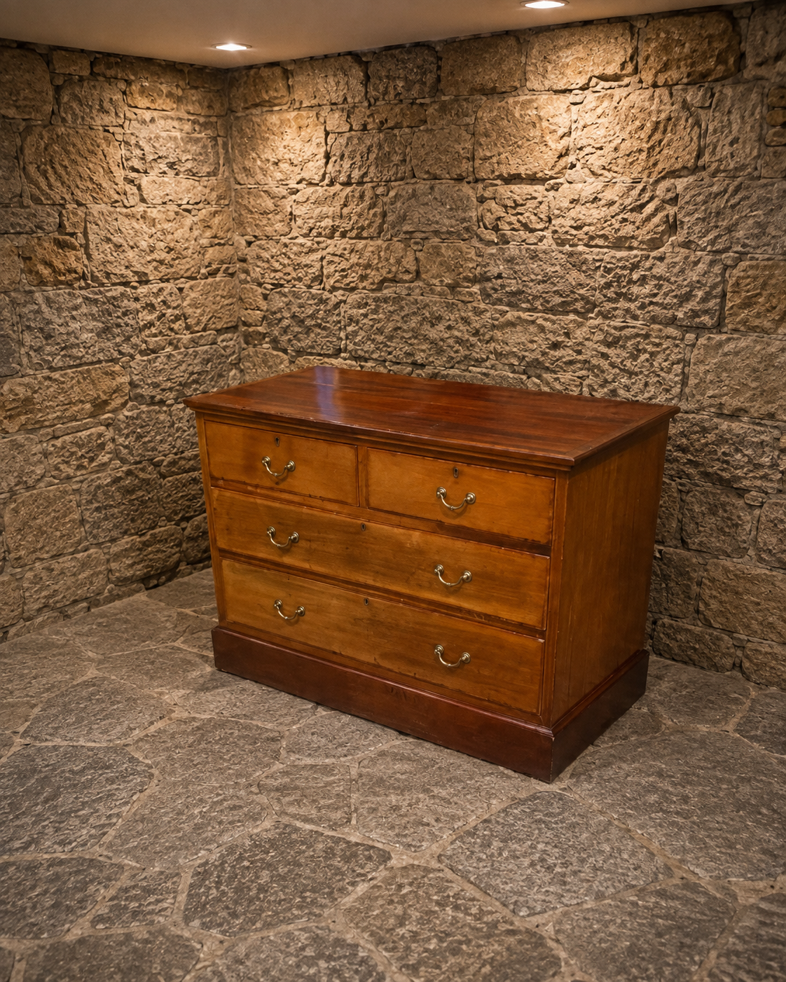 Antique Late Victorian Two-Tone Chest of Drawers – Circa 1890