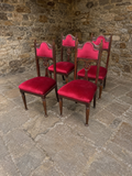 Set of 4 Victorian Gothic Revival Dining Chairs