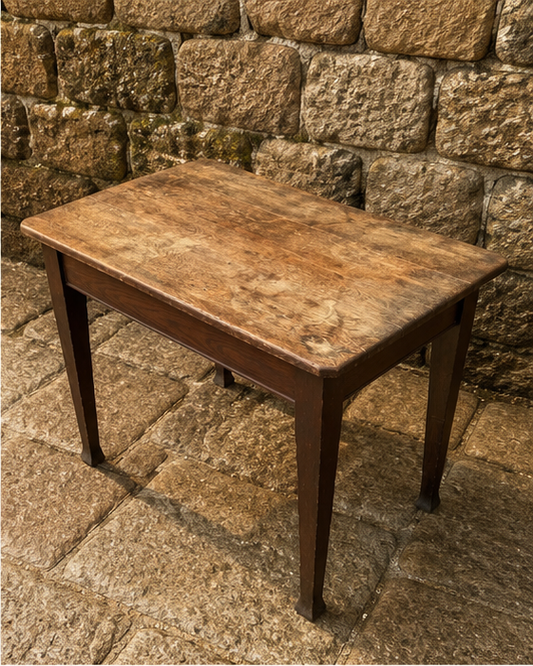 Antique Tiger Oak Side Table | Victorian English Occasional Table c.1890–1915