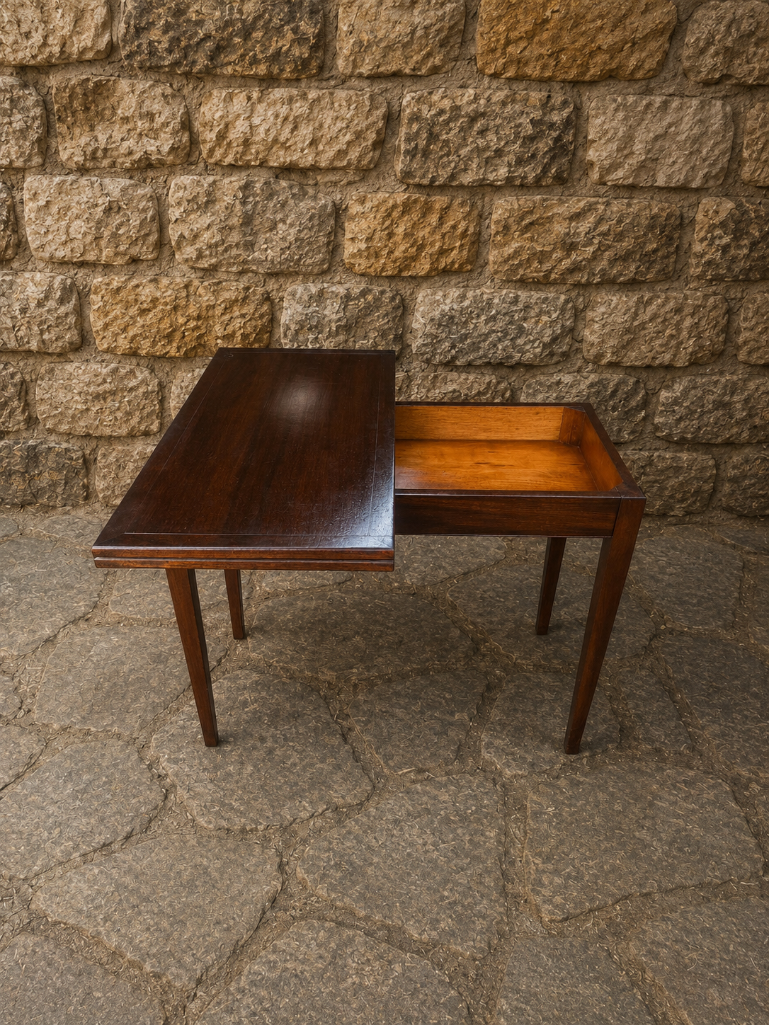 Vintage Mahogany Georgian Revival Card Table