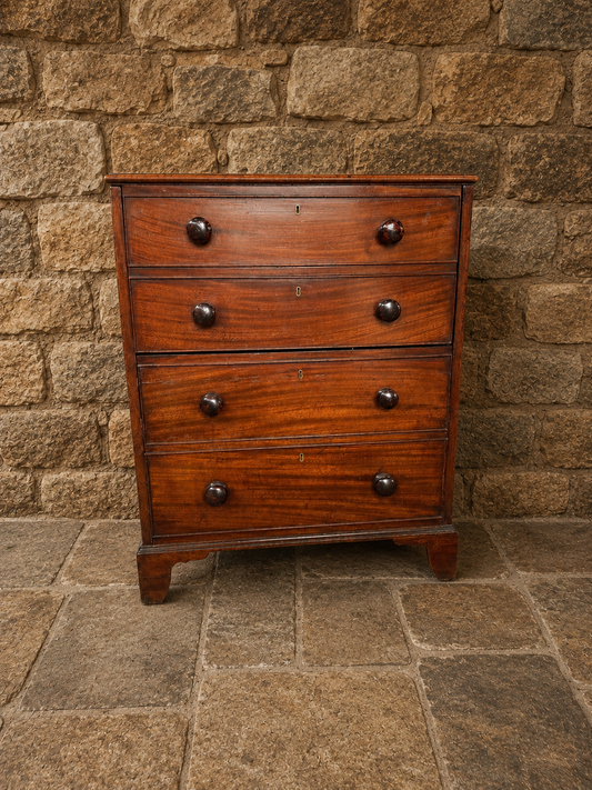 Antique Georgian Mahogany Commode Chest