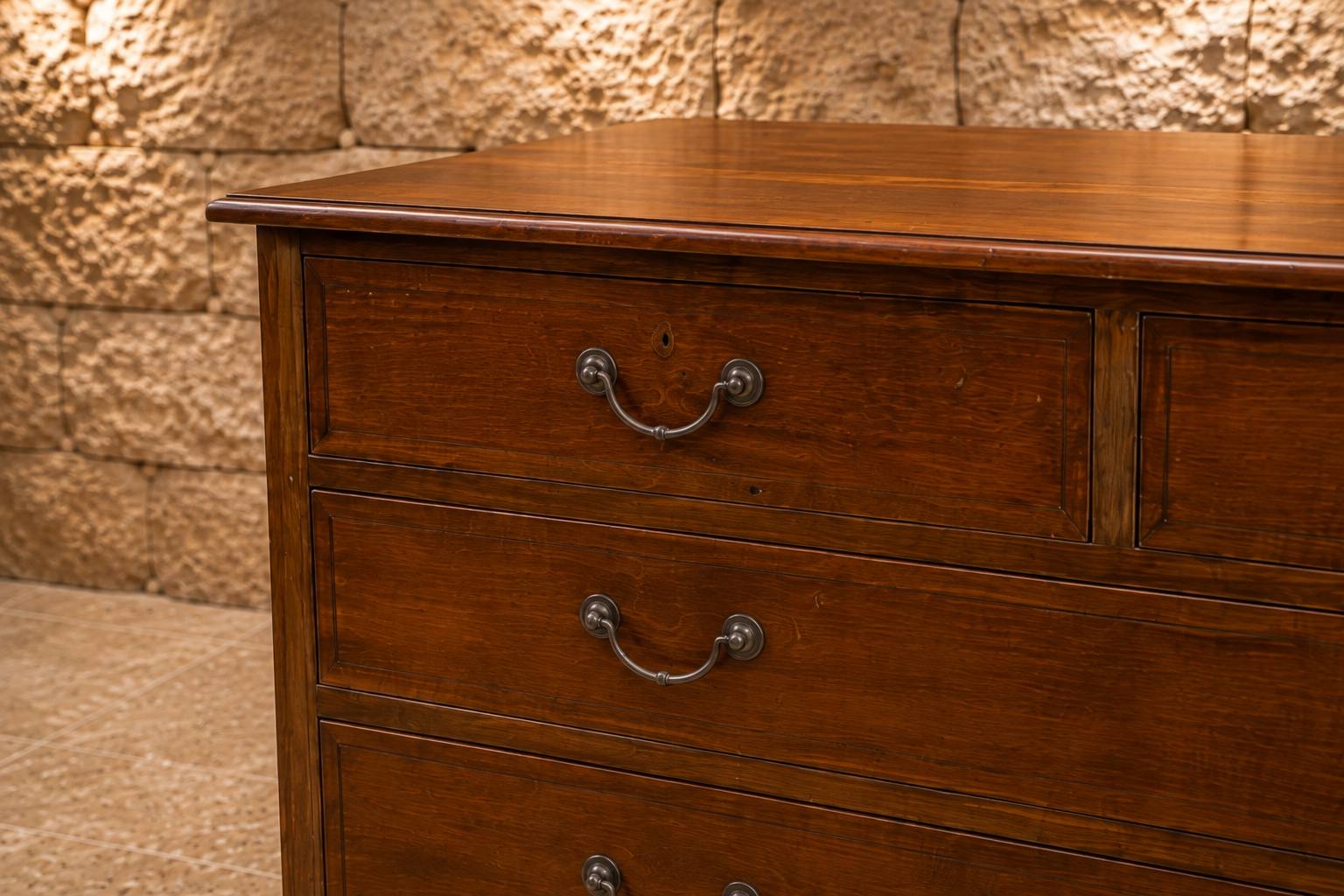 Antique Edwardian Four Drawer Chest on Castors – Circa 1900