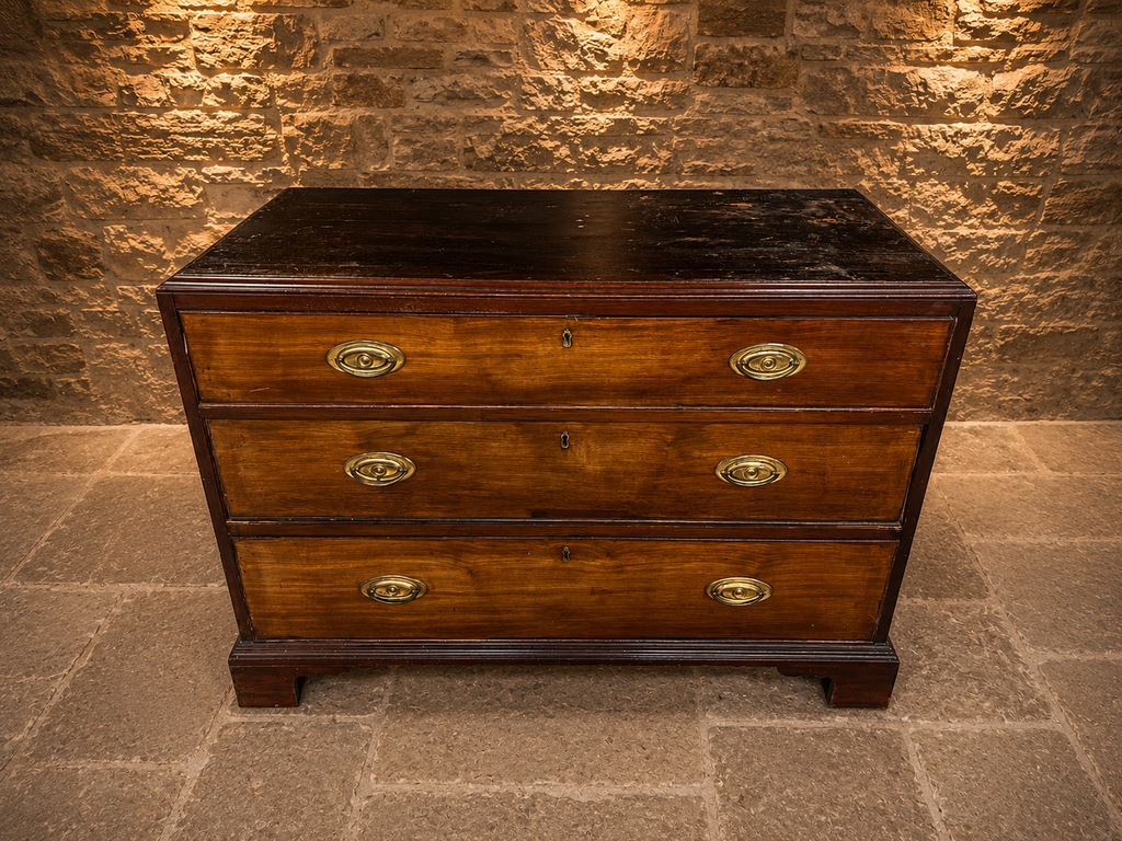 Antique George III Mahogany Bachelor’s Chest of Drawers c.1790