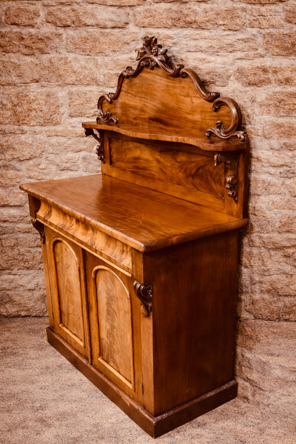 Victorian Walnut Chiffonier Sideboard c.1870