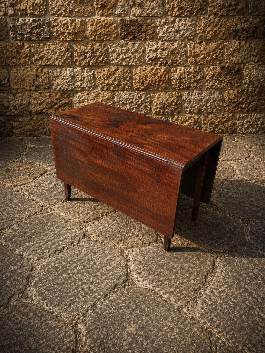 Antique Georgian Drop Leaf Dining Table – Early 19th Century English Gateleg Table