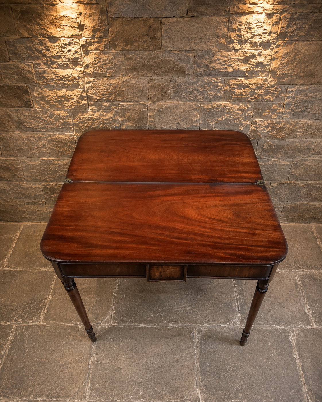 Antique Victorian Mahogany Fold-Over Tea Table – 19th Century c.1850–1880
