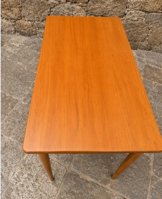 Vintage Mid Century Teak Dining Table – Scandinavian Style Kitchen Table