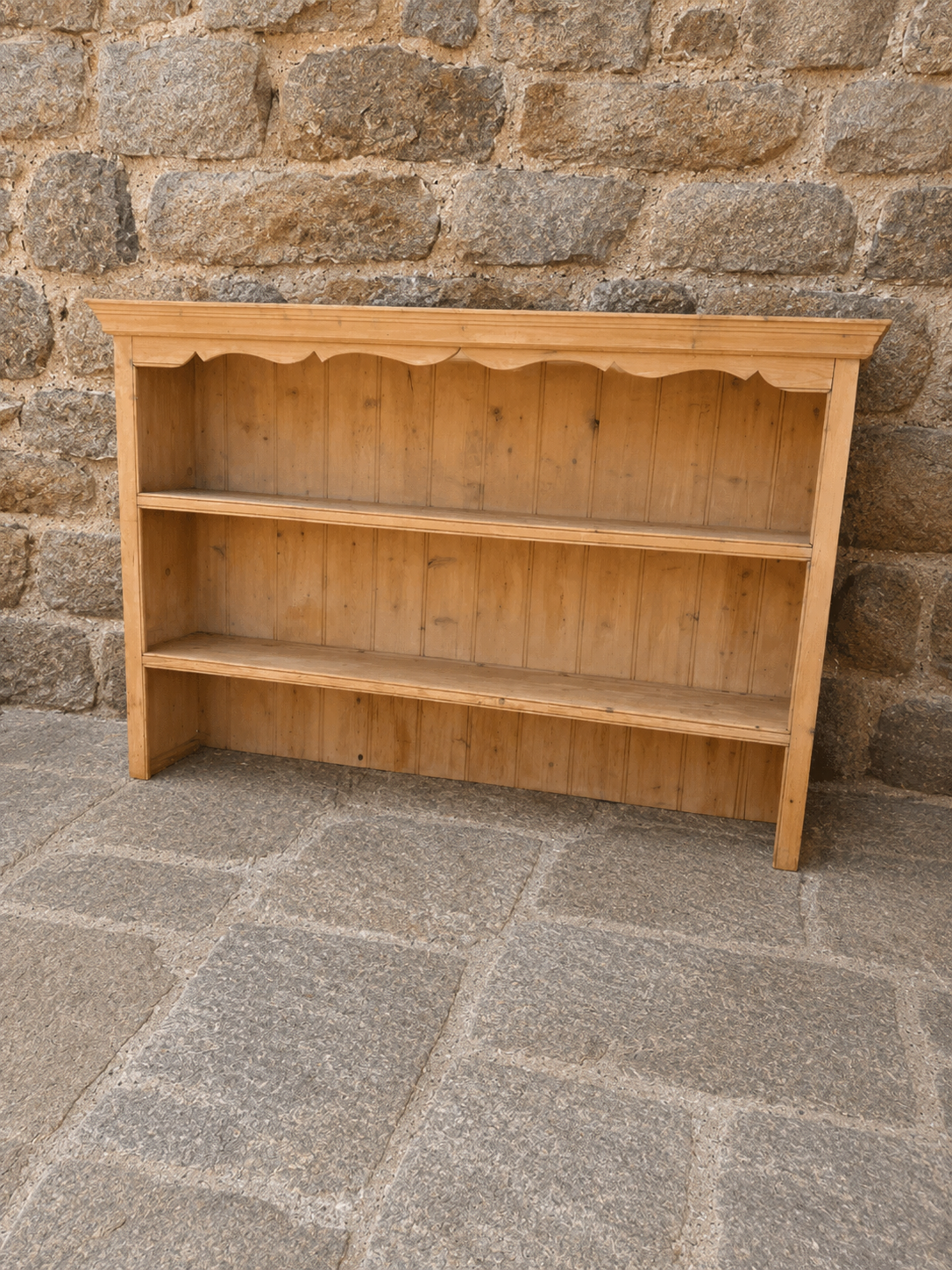 Large Rustic Pine Farmhouse Dresser Rack