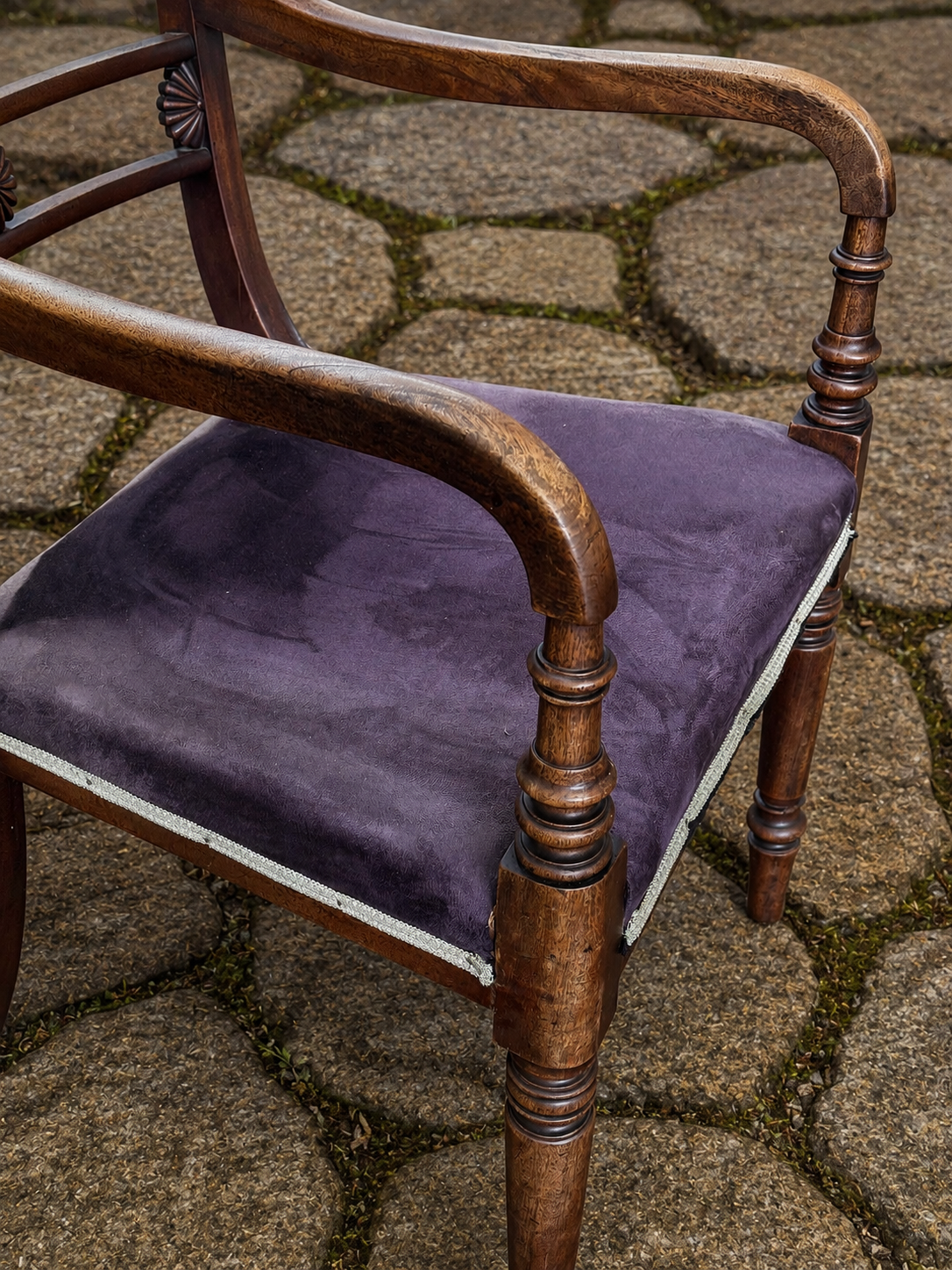 Antique Regency Mahogany Library Desk Chair
