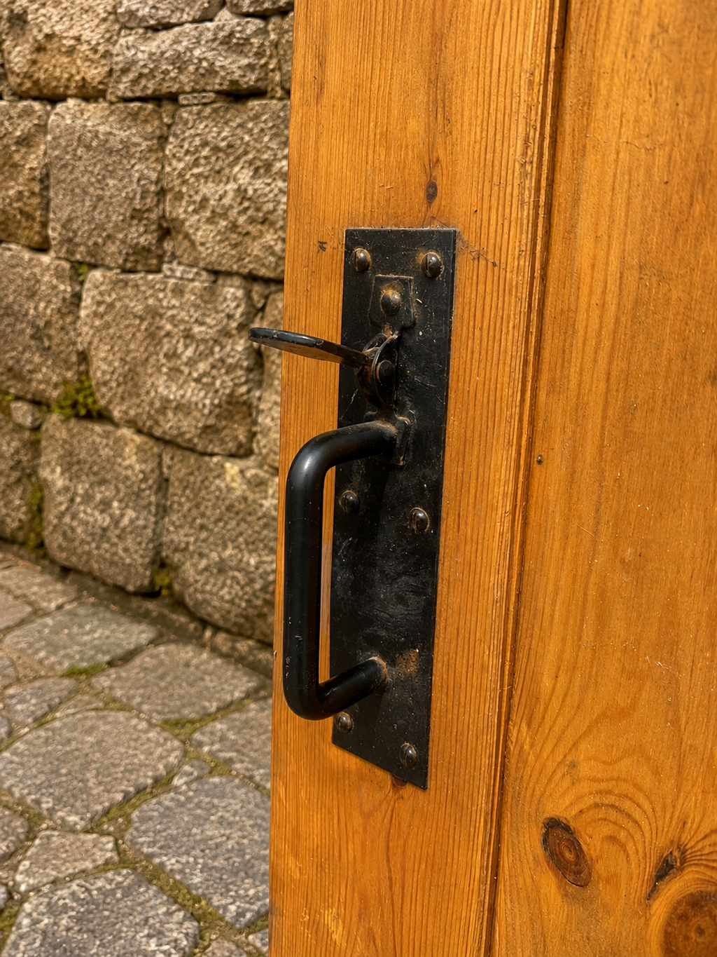 Antique Reclaimed Pine Cottage Door c.1900