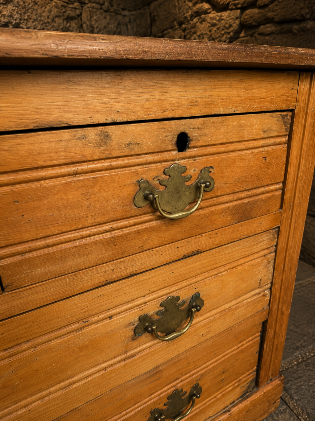 Victorian Pine Chest of Drawers | Antique Solid Pine Chest | Rustic Farmhouse Storage | Circa 1880–1900