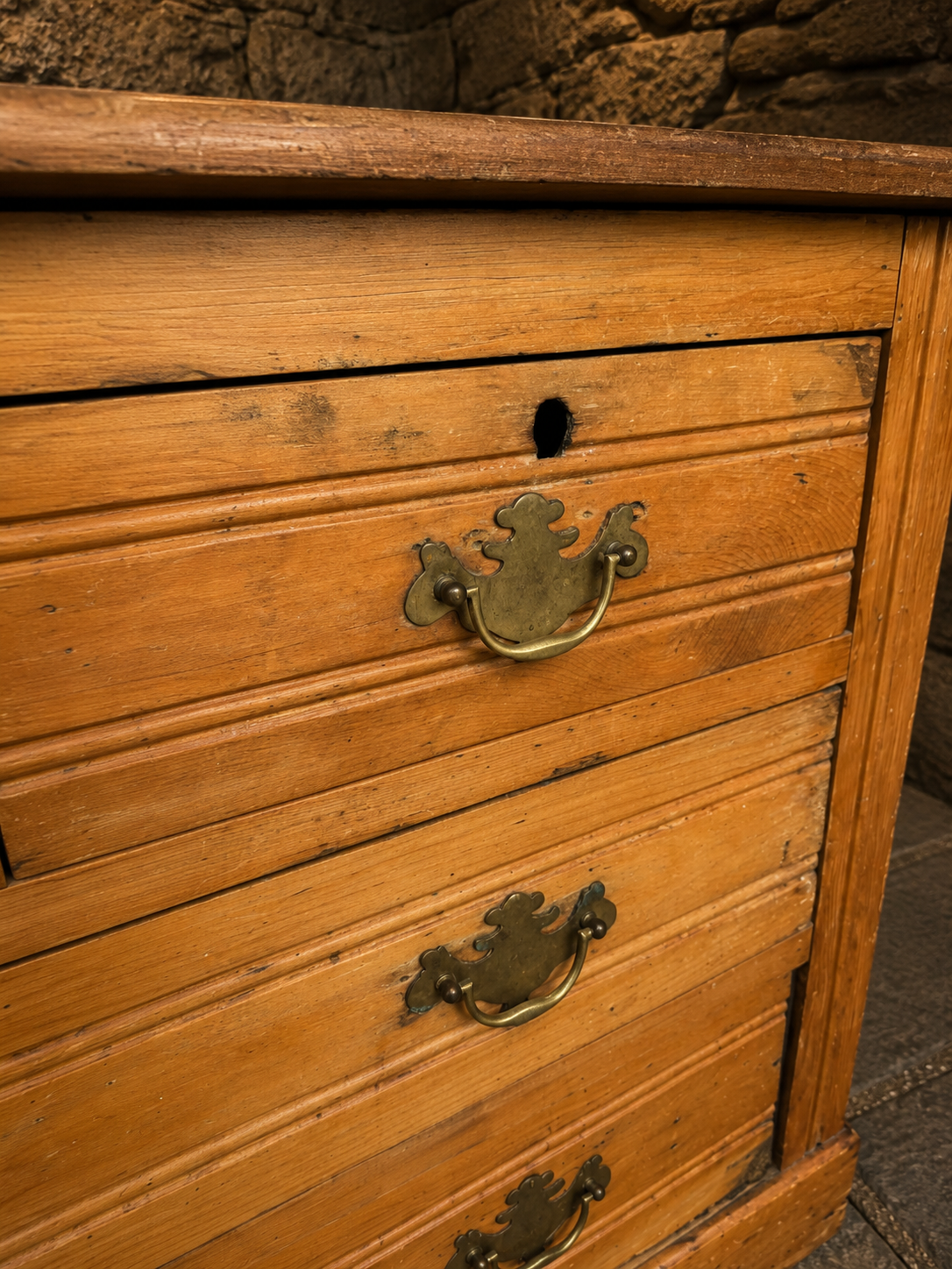 Victorian Pine Chest of Drawers | Antique Solid Pine Chest | Rustic Farmhouse Storage | Circa 1880–1900