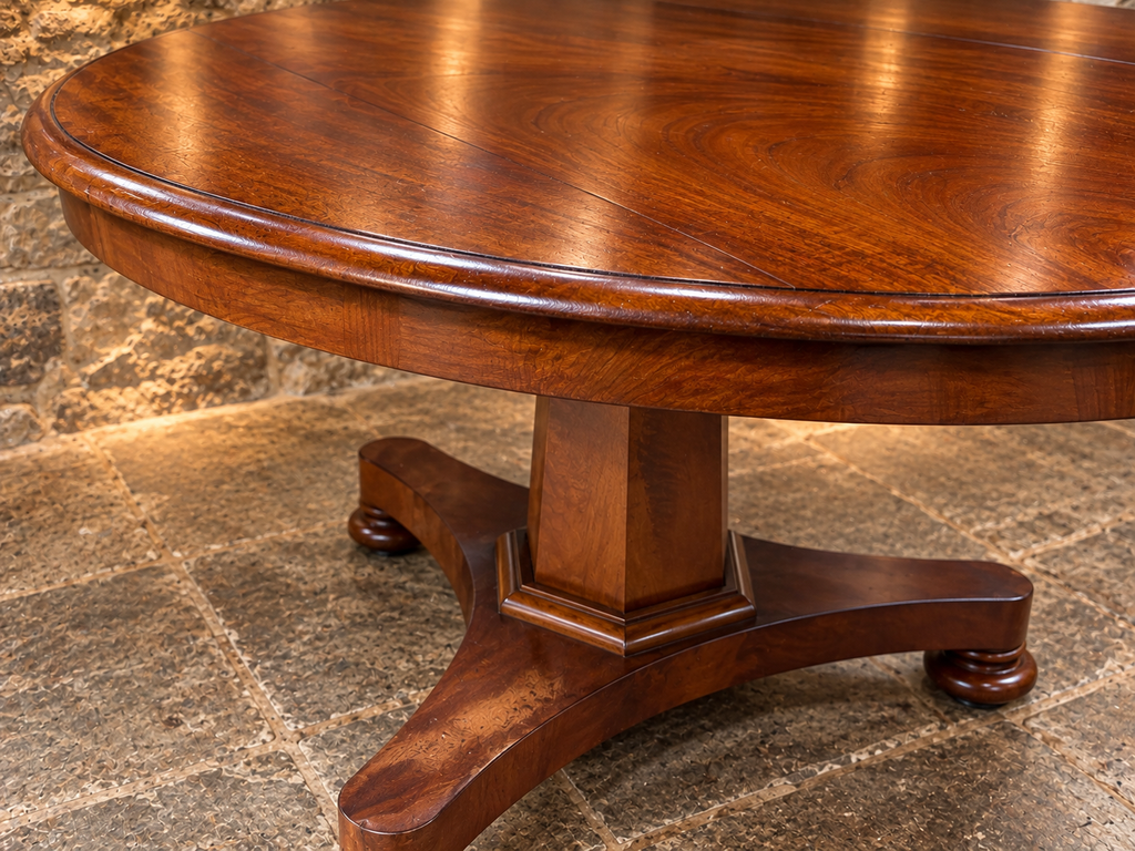 Antique Regency Mahogany Round Pedestal Dining Table – Circa 1820–1835