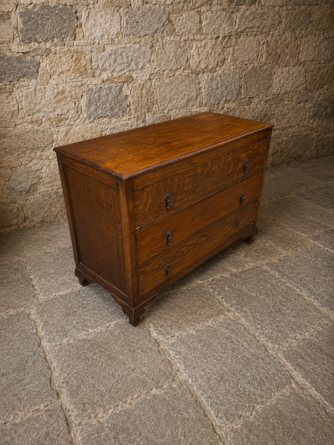 Antique Edwardian Oak Chest of Drawers c.1900–1925