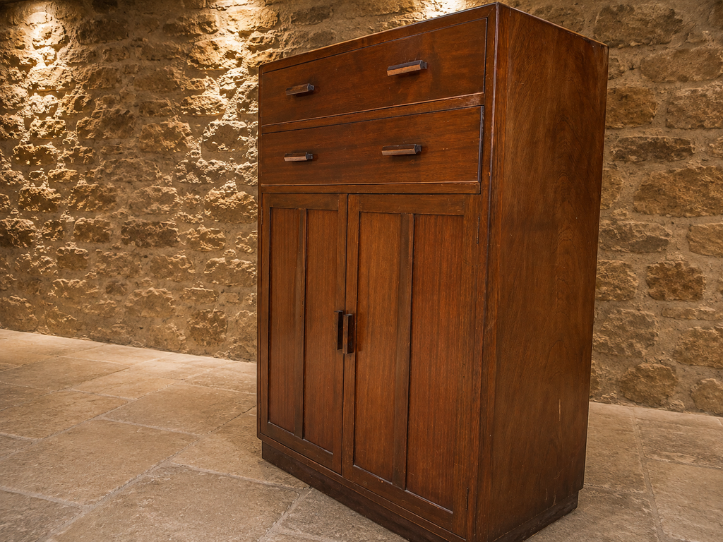 Antique Arts & Crafts Oak Cabinet – c.1910–1930
