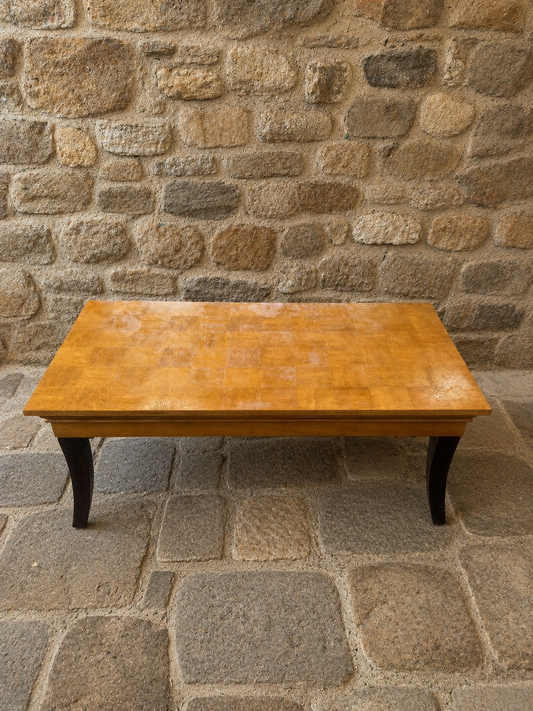 Vintage Oak Parquet Top Coffee Table