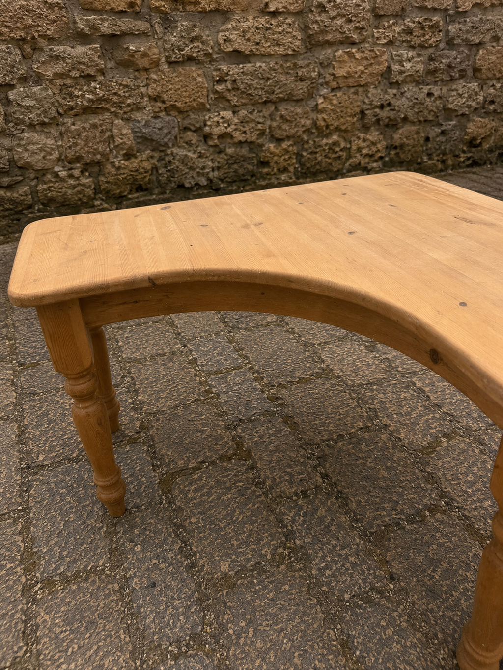 Large Solid Pine Farmhouse Writing Desk / Reception Desk
