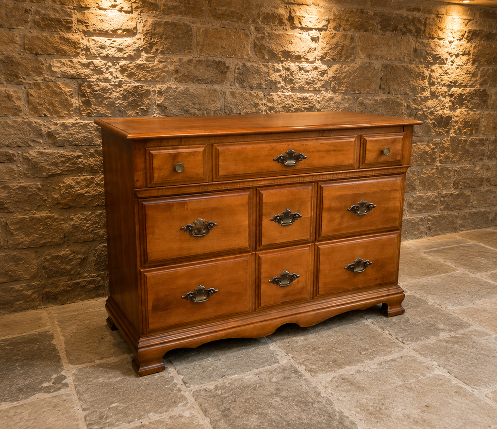 Georgian Style Cherry Wood Chest of Drawers