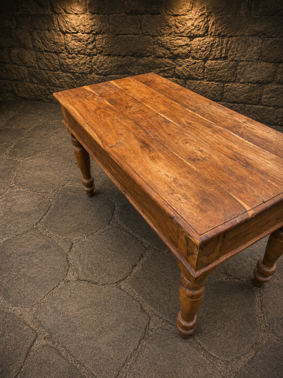 Large French Provincial Coffee Table | Rustic Farmhouse Coffee Table with Drawers | Country Cottage Centre Table