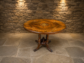 Victorian Burr Walnut Marquetry Centre Table | Antique Oval Walnut Occasional Table | English Circa 1860–1880