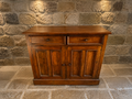 Circa 1890 Victorian Figured Pine Sideboard & Four Door Cupboard