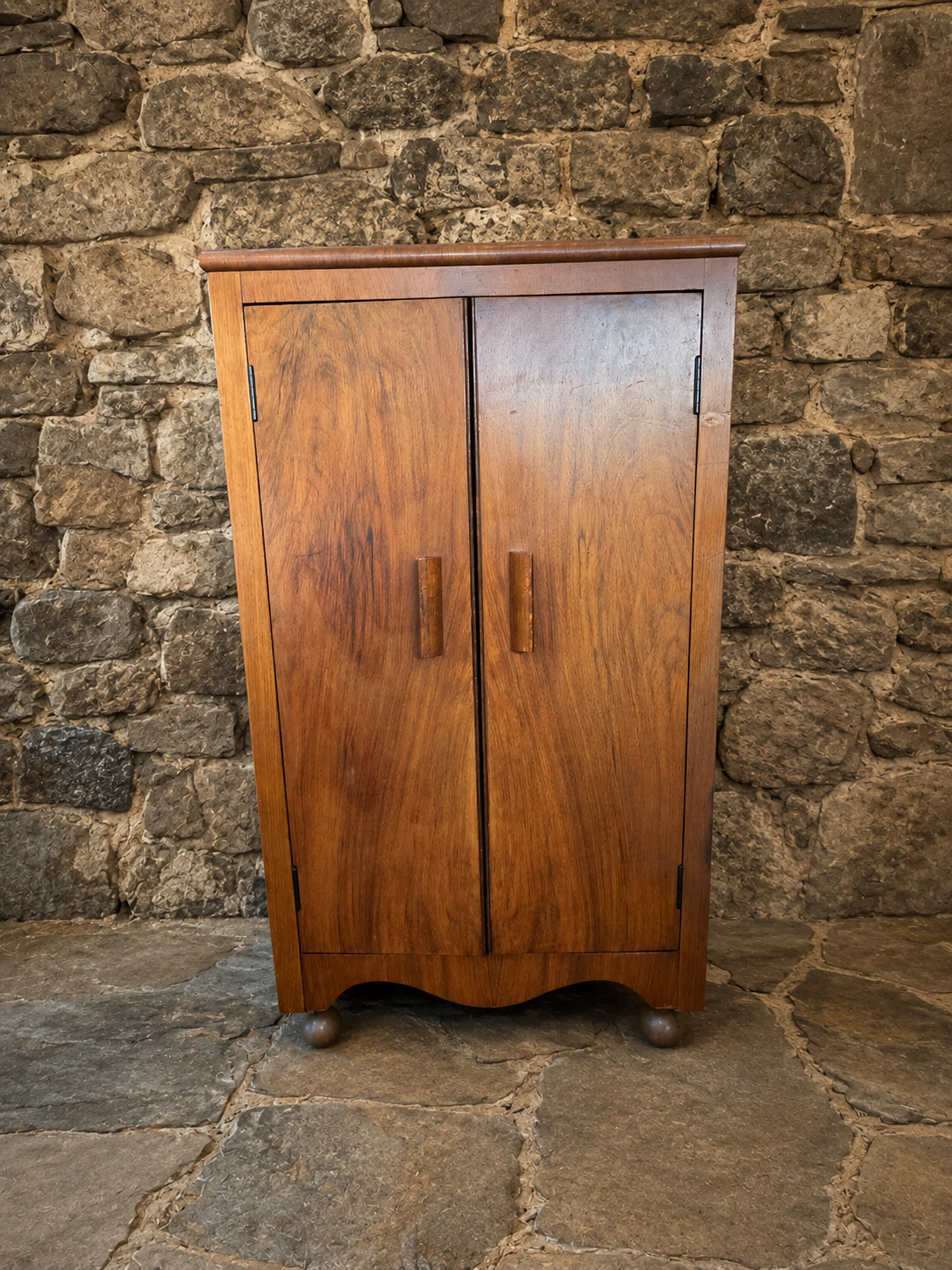 Art Deco Walnut Wardrobe C1930s
