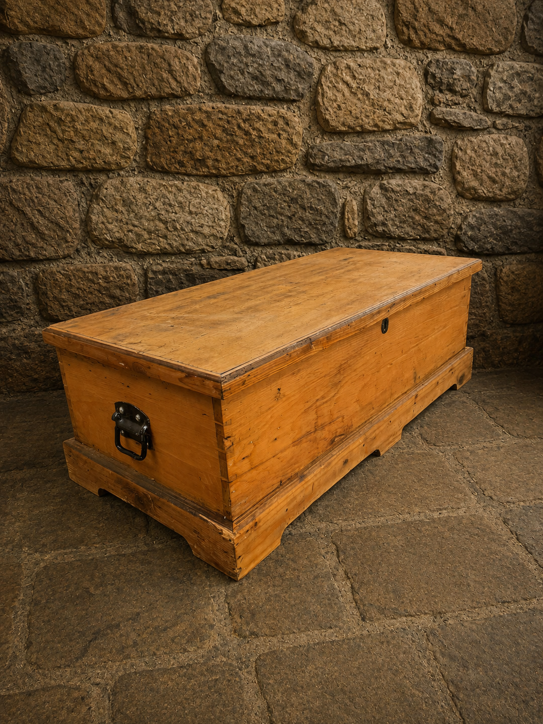 Antique Pine Blanket Chest c1890–1910