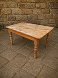 Victorian Scrubbed Pine Farmhouse Table c.1890