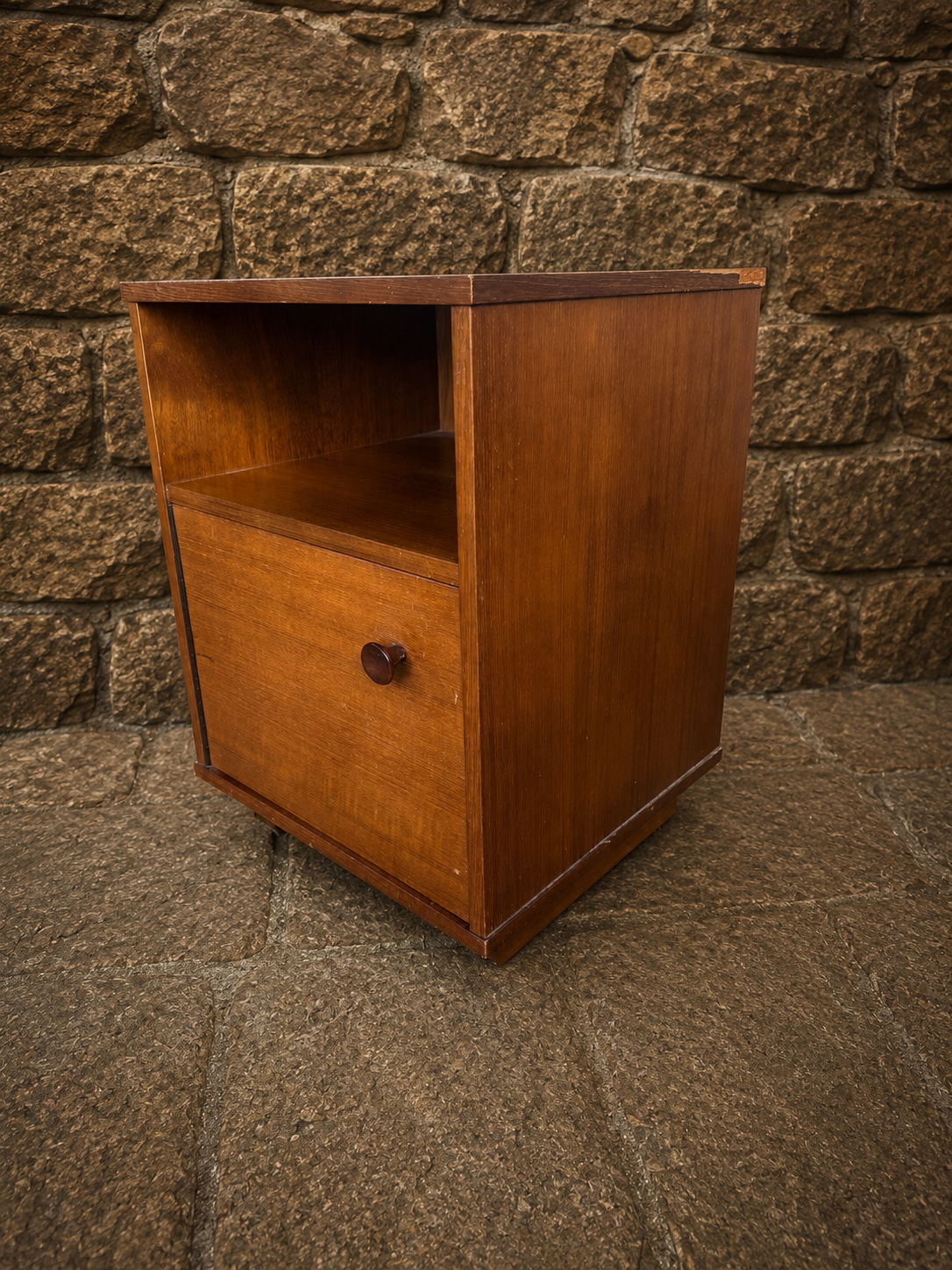 Mid Century Avalon Teak Bedside Cabinet c1970