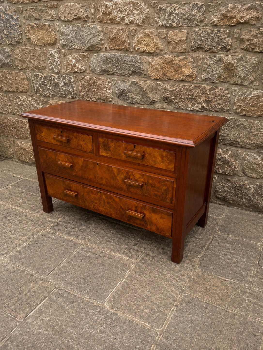 Art Deco Burr Walnut Chest of Drawers c1930