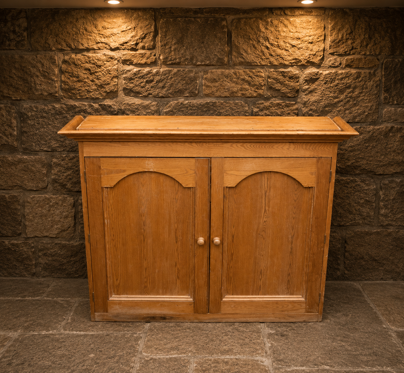 Vintage Farmhouse Pine Sideboard