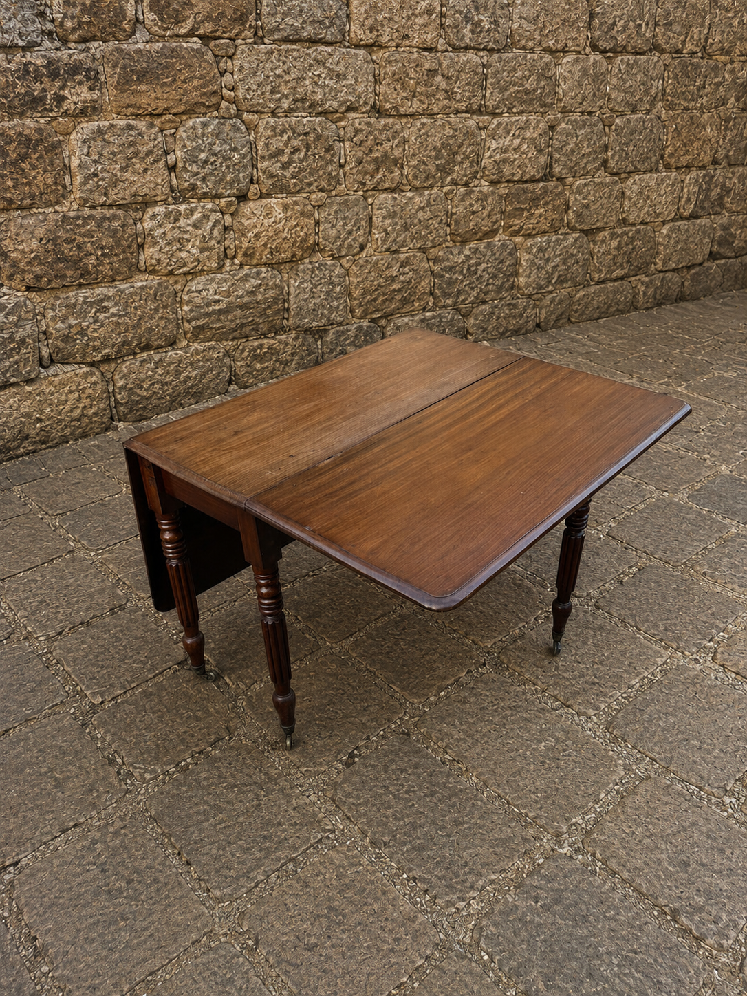 Antique Victorian Mahogany Drop Leaf Dining Table c.1900
