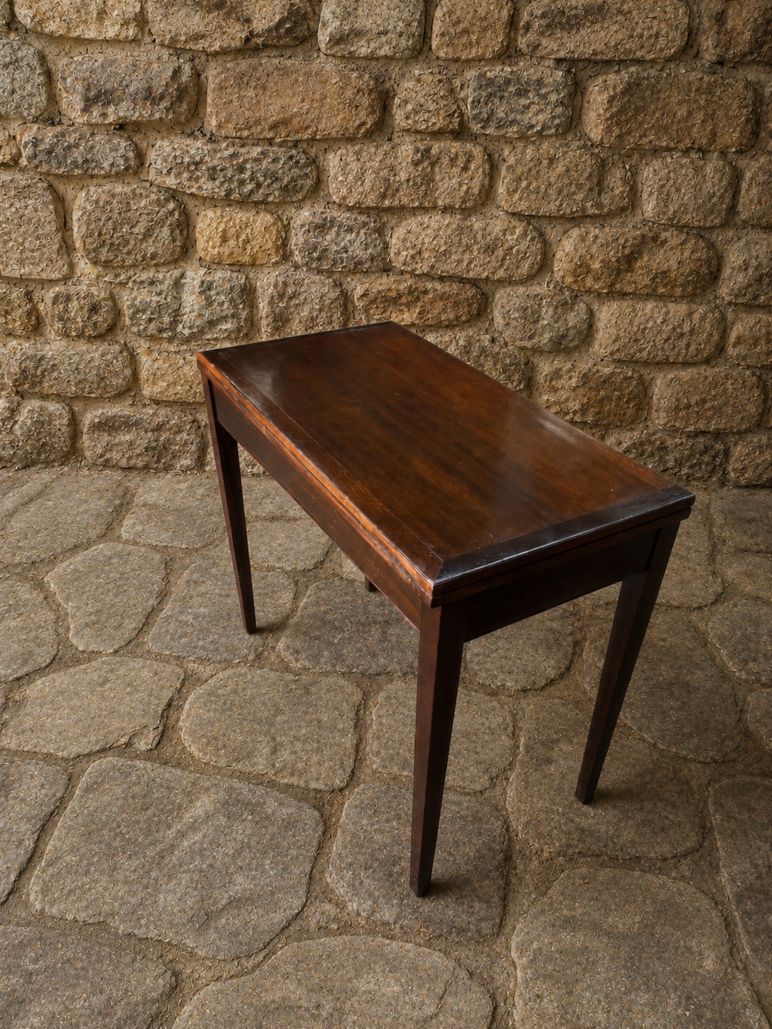 Vintage Mahogany Georgian Revival Card Table