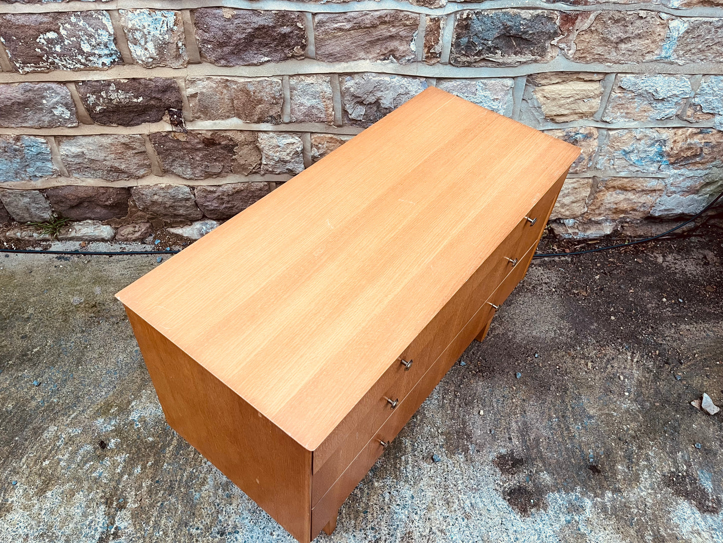 Mid-Century Teak Chest of Drawers – 4-Drawer Vintage Unit