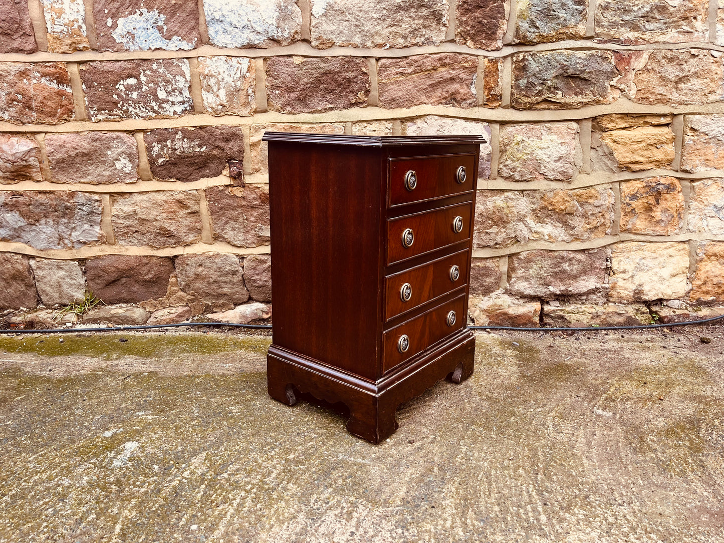 Vintage Georgian Style Mahogany Petite Chest of Drawers