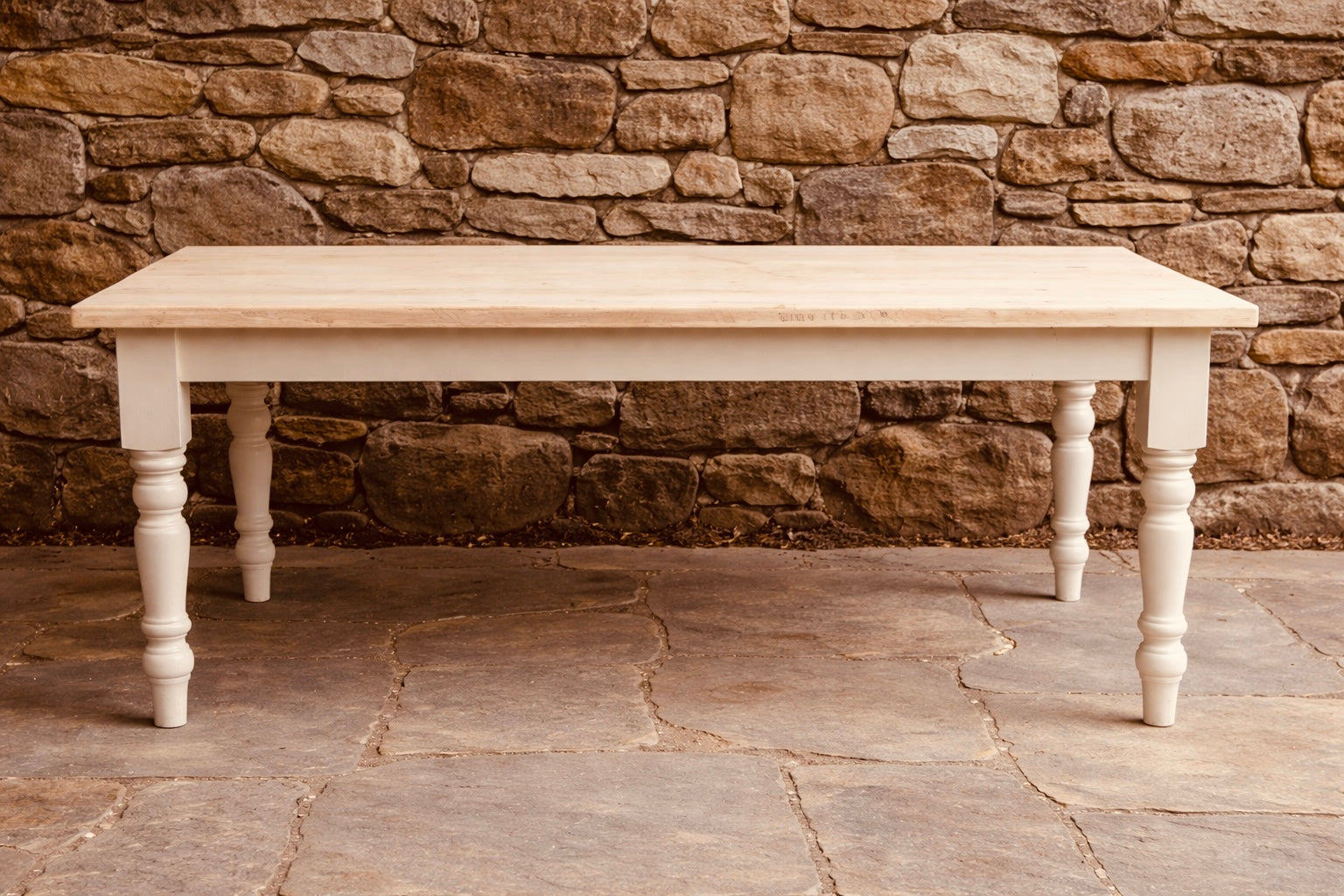 Locally Handcrafted Farmhouse Dining Table | Made to Order Solid Wood Kitchen Table | 5ft–12ft Bespoke Sizes