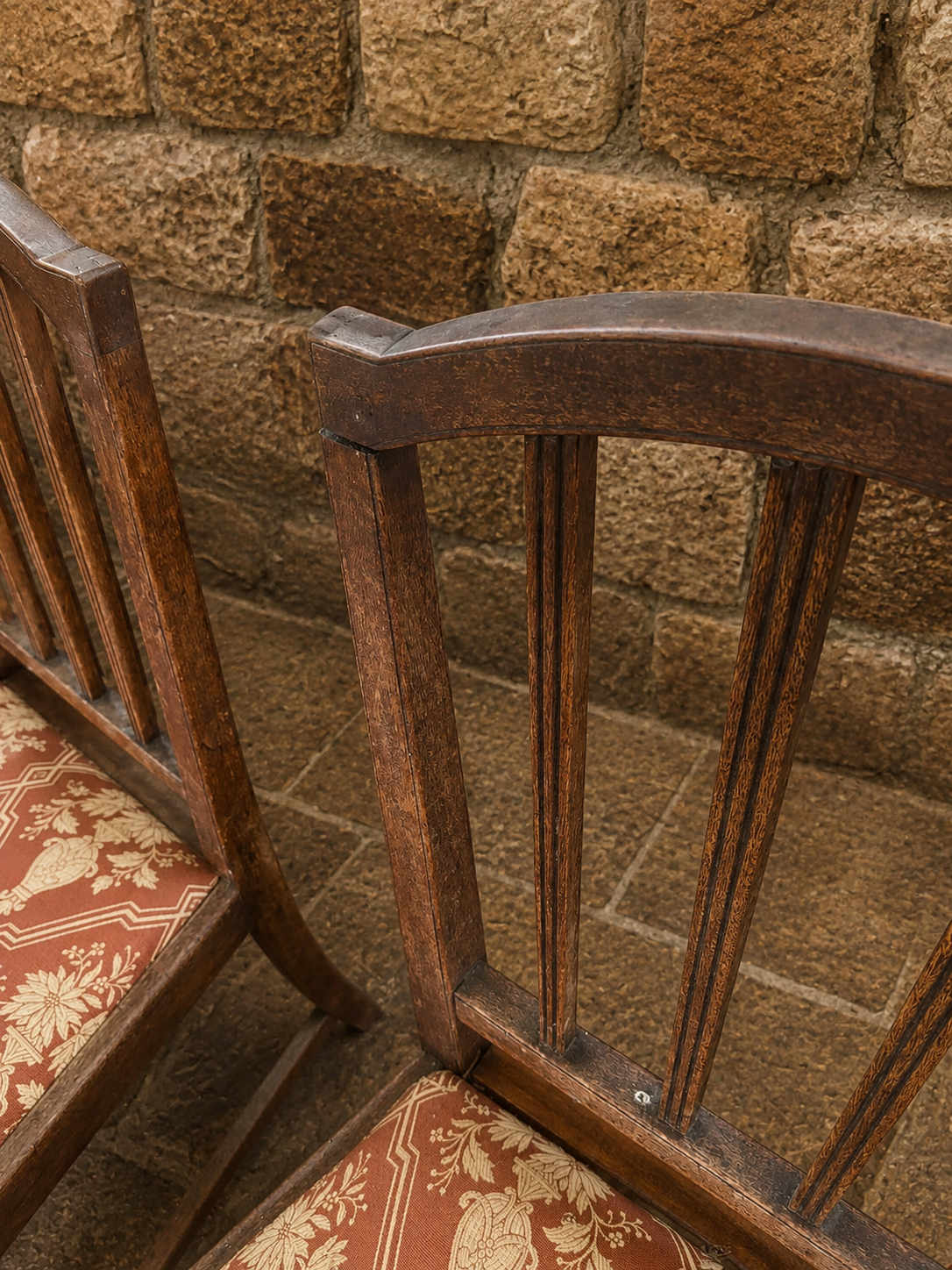 Pair of Arts & Crafts Oak Dining Chairs