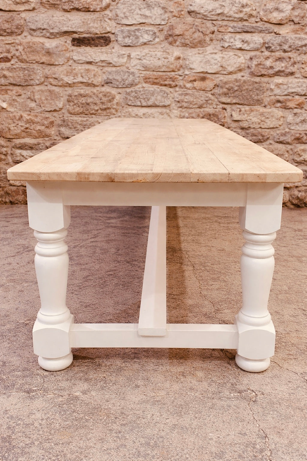 Locally Handcrafted Farmhouse Dining Table | Made to Order Solid Wood Refectory Table | 5ft–12ft Bespoke Sizes