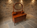 Regency Mahogany Dressing Chest with Oval Swing Mirror | Antique English Vanity Chest | c.1815–1835