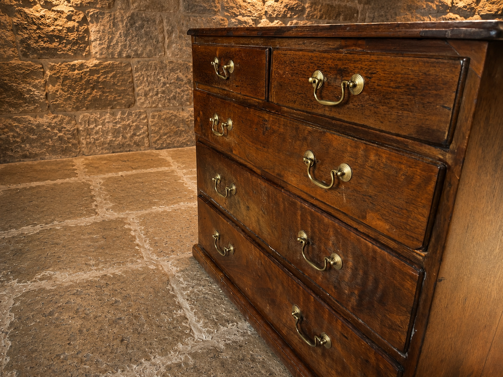 Rare Antique George III Oak Mule Chest Blanket Chest c.1800 | Georgian Storage Chest