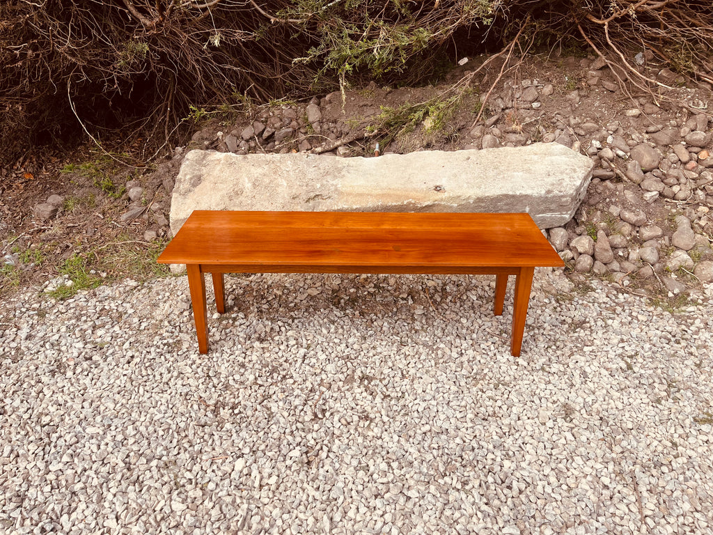 Mid Century Teak Console Table – Scandinavian Style Slim Hallway Table