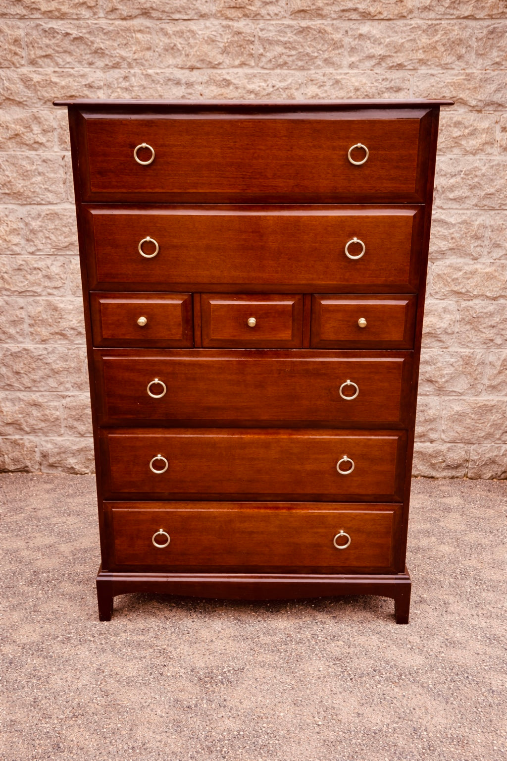 Georgian Style Mahogany Chest of Drawers – Tall 2 Over 3 Drawer Storage