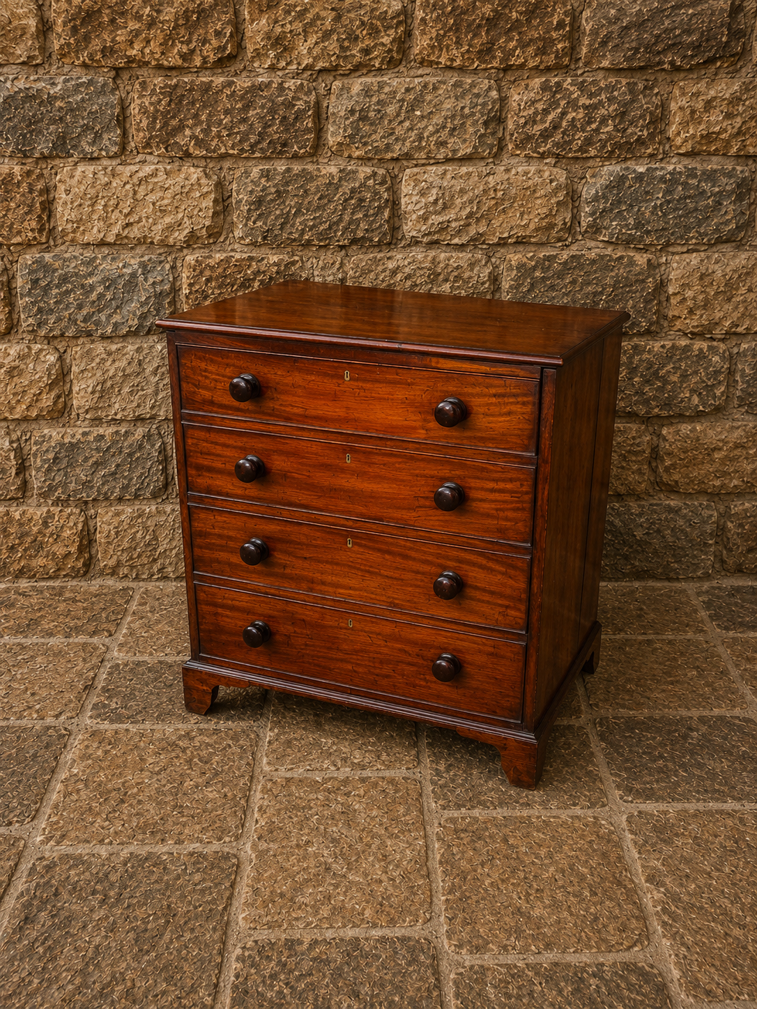 Antique Georgian Mahogany Commode Chest