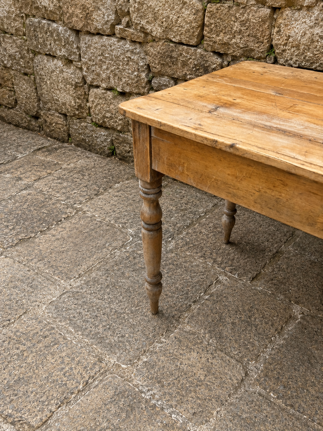 Antique Victorian Pine Farmhouse Table c.1880–1900