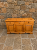 Vintage Pine Sideboard Cabinet | Rustic Farmhouse TV Unit | Country Pine Storage Cabinet | Cottage Sideboard