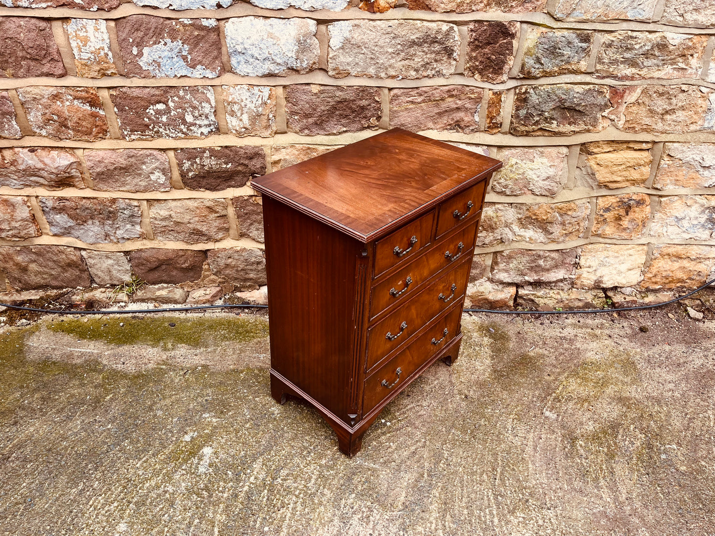 Vintage Georgian Style Mahogany Petite Chest of Drawers