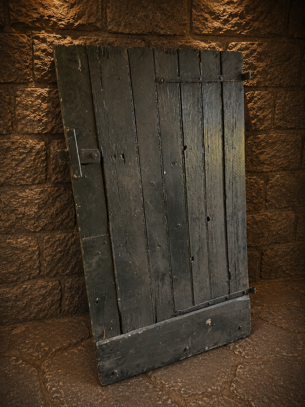 Antique Georgian Pine Stable Door c.1820-1860