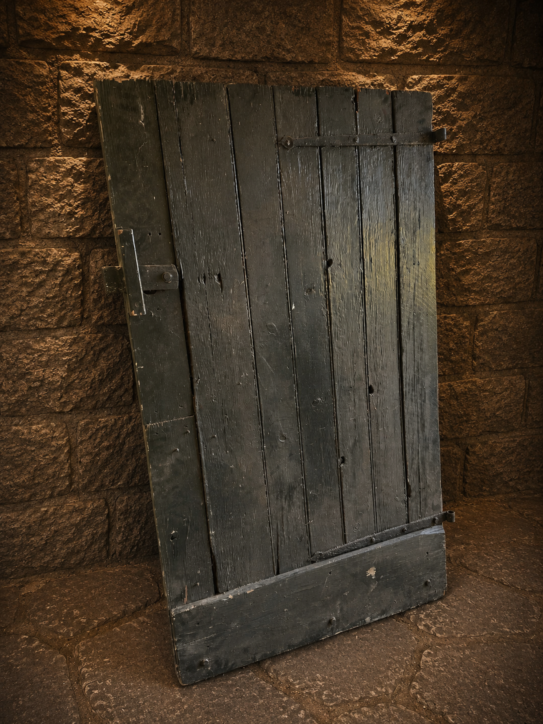 Antique Georgian Pine Stable Door c.1820-1860